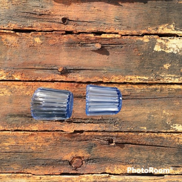 Blue glass votive set - Picture 10 of 12